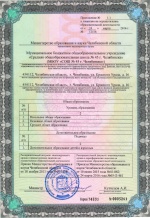 Приложение 1.1. к лицензии 